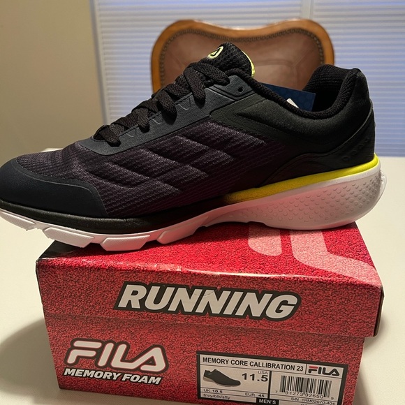 New Fila Men's 11.5M Navy Memory Core Callibration 23 Running Shoes Sneakers🔥🏃🏃 - Picture 3 of 6